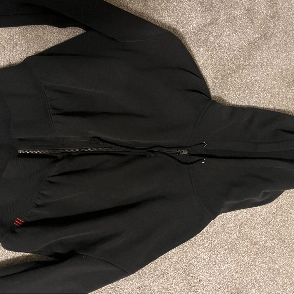 BDG cropped black zip up